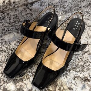 Alex Marie Black Patent Leather Heels - Gorgeous! Size 10